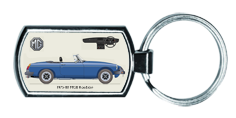 MGB Roadster (Rostyle wheels) 1975-80 Keyring 4